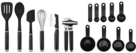 KitchenAid Classic Tool and Gadget Set, 15-Piece, Black