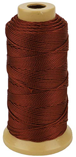 Twisted Nylon Line Twine Cordón para Jardinería Marcado Proyectos de Bricolaje Elaboración de Mampostería (1.5mm-328 Feet, Marrón)