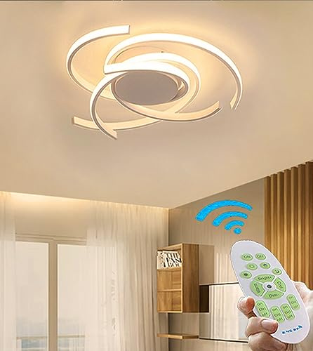 Modern LED Schlafzimmer-lampe Jugendzimmer Deckenleuchte Chic Creative Design Deckenlampe Dimmbar Fernbedienung Wohnzimmer Pendelleuchte Esszimmer Büro Hausleuchten Stufenloses Einstellbar
