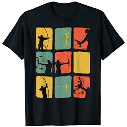Bogenschießen Vintage Bogenschütze Retro Archery Bogensport T-Shirt