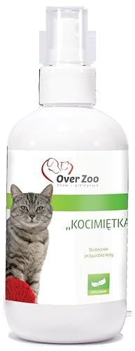 OVER ZOO Spray d'herbe à chat - 250 ml - Pour attirer les chats