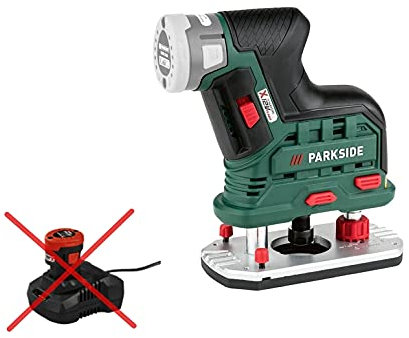 PARKSIDE® Akku-Oberfräse POFA 12 A2, 12V Lithium-Ionen, 19.500 U/min, 6/8 mm, Kunststoff, Festbasis, Holzrouter