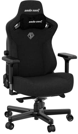 Anda Seat Kaiser 3 Gaming Chair for Adults - XL Reclining Video Game Chairs, Fabric Ergonomic Gaming Chair, Heavy Duty Neck & Back Lumbar Support - Luxury Black Computer Chairs for Home & Work