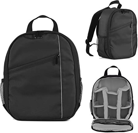 Andoer Zaino per fotocamera piccola borsa per fotocamera esterna resistente all'acqua antiurto custodia di ricambio per fotocamere Sony Canon Nikon DSLR/SLR/Mirrorless