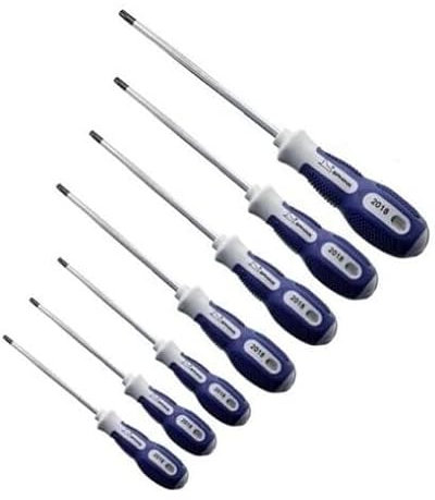 SERIE 7 CACCIAVITI GIRAVITI TORX® CALAMITATI CON FORO T6-T10-T15-T20-T25-T27-T30