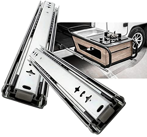 Schwerlastauszüge 250mm 750mm 1000mm 1200mm 1500mm Schwerlast Teleskopschiene Für Schubkästen - Vollauszug - 1 Paar Industrie Führungsschienen 140 Kg Tragkraft