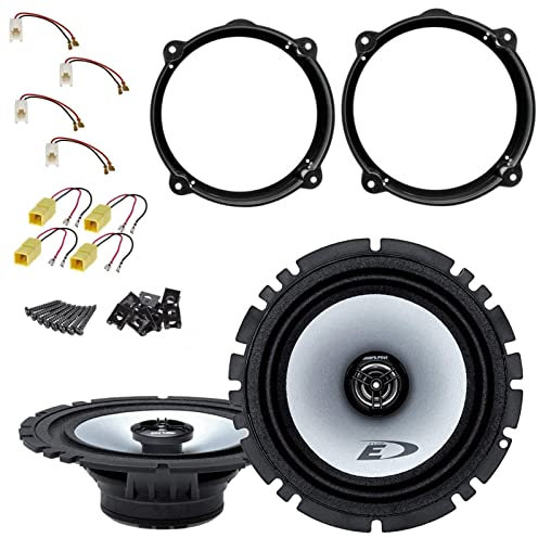 Kit 2 altoparlanti Alpine casse con adattatori per installazione compatibili con Alfa Romeo 147, 159, Lancia Y, Lancia Musa, Fiat Idea