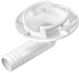 QUARKZMAN 1.57 Plastik Schlauch Verschraubung x 1Stk Klimaanlage Ablassschlauch Winkel Verschraubung Ersatzteile für Klimaanlage und Mini Split Geräte [Weiß]