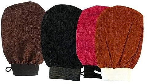 1Pc Shower Exfoliator Two-sided Bath Glove 4colors Body Cleaning Scrub Skin Removal Mitt Dead Bathroom Products Rub