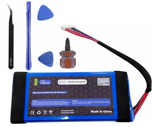 GLK-Technologies® JBL Boombox 1 High Power Ersatzakku Battery JEM3316, JEM3317, JEM3318 | 10400mAh Akku | inkl. Werkzeug Set Kit NUE
