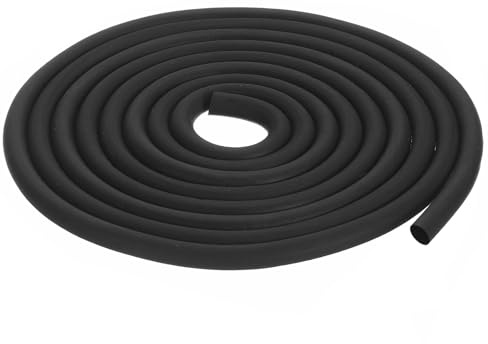 QUARKZMAN Bande d'Étanchéité en Mousse Caoutchouc, Diamètre de 9mm (23/64) de 2,5 Mètres de Long en Caoutchouc EPDM Rond pour Joints DIY, Entrepôt, coussins, Tubes en Mousse, Artisanat