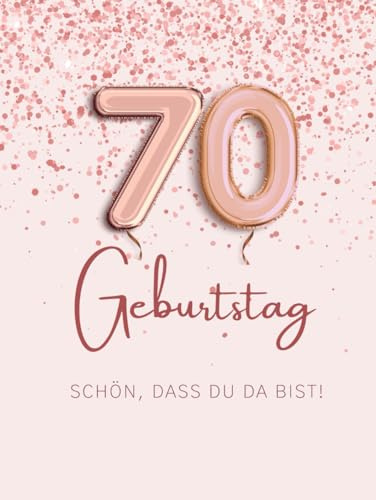 Gästebuch 70. Geburtstag zum Ausfüllen & Ankreuzen | Hardcover Gästebuch Geburtstag 70 Frau Gästebuch Mann lustig | Kreatives Geburtstag Gästebuch mit ... zum Ausfüllen | Originelle Geschenkidee