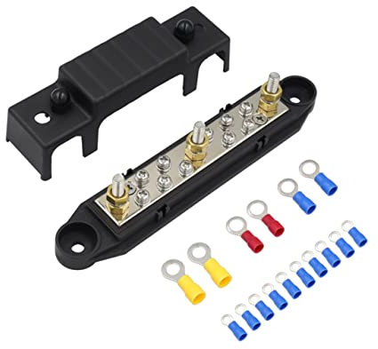 jojofuny 1 Satz Sicherungskasten Stromschiene 12v Sammelschiene Batterieklemme Klemmleiste Für Auto Machtblöcke Klemmenleisten Kfz-klemmenblock 12-v-Verteilerblock Bus Wohnmobil Abs