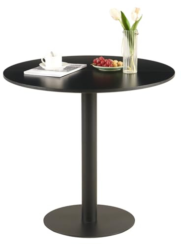 anrekl mid Century modern runder esstisch couchtisch Kleiner esstisch für küche, esszimmer Wohnzimmer Schlafzimmer büro Cafe, schwarz