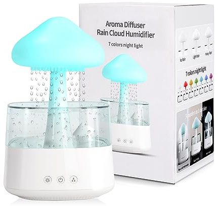 Luftbefeuchter, 450ML Luftbefeuchter Kinderzimmer, luftbefeuchter schlafzimmer,BPA-Frei, Auto Abschaltung, Leicht zu Reinigender Humidifier für Büro, Pflanze (08 Weiß)