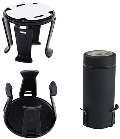 Naisfei 1 Paar Auto Becherhalter,Auto Getränkehalter für Lüftung, Universeller Getränkehalter Auto Innenraum Selbstklebender Becher Aufbewahrungsständer Multifunktionaler Becher Flaschenhalter