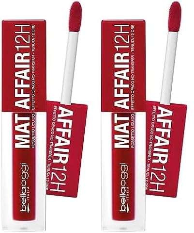 Rossetto Liquido Effetto Opaco Mat Affair 12h (Confezione da 2)