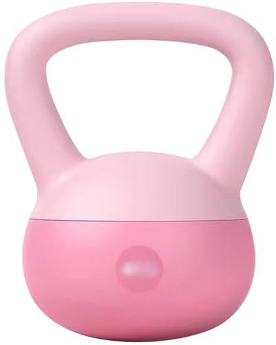 Kettlebell Weights Beginner Sports Training Kettlebell, Gym Body Shaping And Weight Loss Soft Kettle Bells, Exercise Equipment For Men And Women(Pink-8kg)