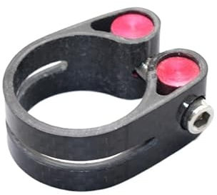 wanhaoaony Sattelklemme Carbon Sattelstützenklemme Schnellspanner MTB Mountain Road Bicycl Carbon Sattelstützenklemme for 27.2/30.8/31.6 Fahrradsitzrohr SattelstüTzenklemme(31.6 Open Matte)
