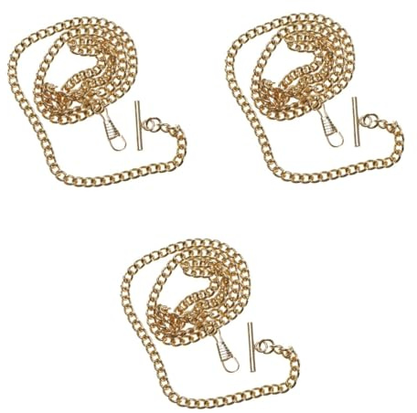 SOIMISS 3stücke Metall Taschenuhrkette Lange Pocket Watch Chain Für Gürtel Und Taschen Retro Stil Für Dekoration Und Schlüsselanhänger