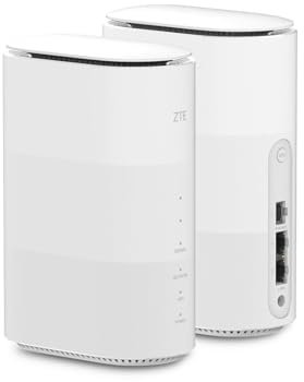 ZTE G5B - Unlocked wireless 5G AX3000 WiFi6 Whole Home Router, Premium Design with low-power consumption, no configuraiton req, parental controls, easy management- UK plug & warranty