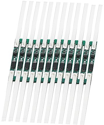 Rankomu Li Ion Battery Protective Board 3.7V Li Ion Battery Protection Board, 10pcs Nickel 18650 Over Discharge Lithium Battery Strip, 2-3A Current Protection Board