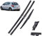 3-teiliges Wischerblatt-Set für vorne und hinten, für Peugeot 208 2012-2018, Windschutzscheiben-Fensterbürsten 26+16+14