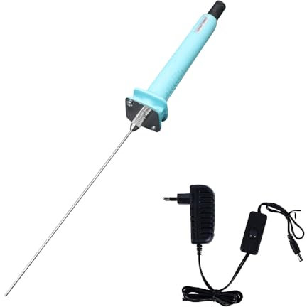PLLYPE 20cm elektrischer Schaumstoffschneider, elektrischer Schneidstift 100-240V, Styroporschneider für Styropor, Wärmeschneiden Gravierstift, Schaumschneider, Heißdrahtschneider für Schnittkanten