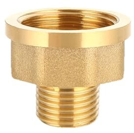 XSDSM Brass Reducer Tap Conversion Connector Adapter Reducer G1 Internal Thread to G1/2 External Thread Suitable for Pipe Conversion Connection
