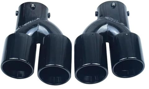 Auspuffspitzen Für B&MW G20 G21 M340i G42 M240i Performance-Auspuff Edelstahl-Schalldämpferspitze Auspuff-Endrohr Auto-Auspuff-Endrohr(Schwarz)