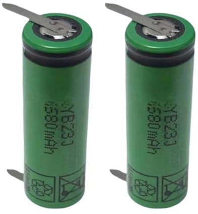 Zrksgbvyct Batterie Li-ION 680 MAh for Rasoir Électrique. Compatible avec Philips HQ8150, HQ8160, HQ8170, HQ8445 Et HQ8850 Les Modèles(2pc 680mAh)