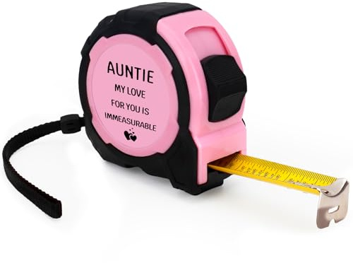 Cadeau pour tante - Cadeau d'anniversaire pour tante, fête des mères, Noël de la part d'un neveu ou d'une nièce, cadeau pour tante, ruban à mesurer personnalisé