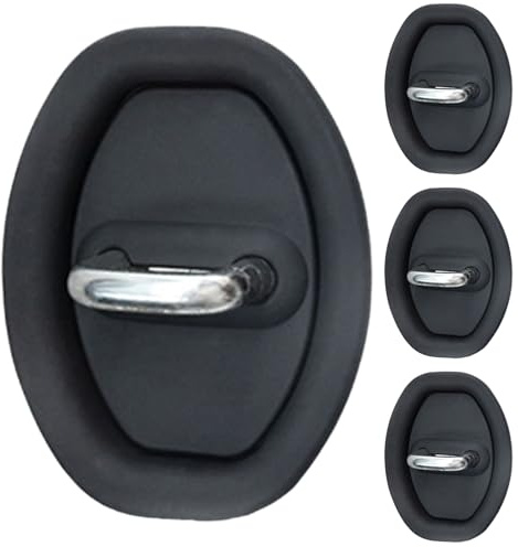 Car Door Protector, Lock Latch Protector, Car Door Lock Decorative Cover,Waterproof Sports Style Automotive Replacements - 4PCS Cars Styling Accessories, Vehicle Doors Locks Decorative Accessories