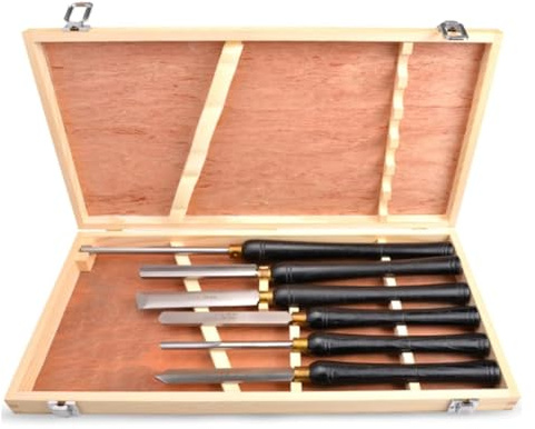 Juego de Torneado de Cincel, Juego de cinceles for tornear madera, accesorios y herramientas for trabajar la madera