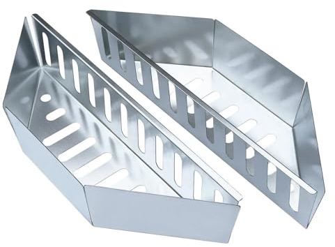 RUWLFE 2 Stück hitzebeständiger Holzkohle-Briketthalter for Holzspäne, Outdoor-BBQ-Grillzubehör, sichere Holzkohlehalter Für Grillpartys