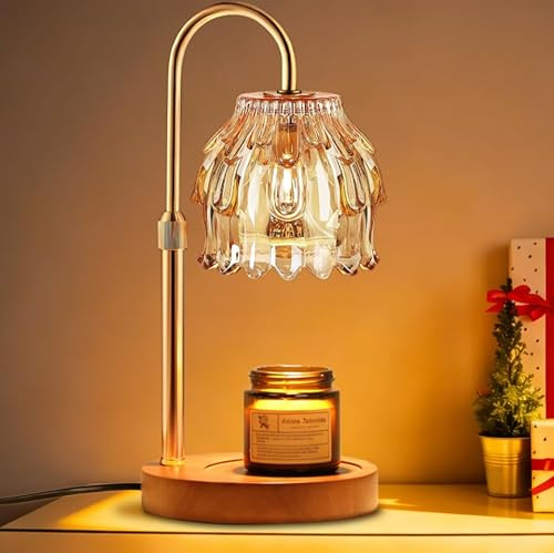 BRIGHTSHOW Candle Warmer Lamp with Timer Dimmable, Birthday Gifts for Women Mom Her, House Warming Gifts New Home, Wax Melt Warmer Modern Farmhouse Decor for Bedroom Living Room