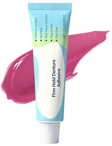 Adesivo per protesi – Tenuta sicura impermeabile, crema per la fissazione dei denti falsi, forte comfort di cura, supporto sanitario di lunga durata, prodotto professionale, formato da viaggio, tubo