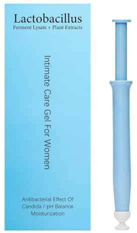 Gel Trattamento Intimo Femminile a Lactobacilli, Equilibrio del pH Vaginale, Idratante Lenitivo con Estratti Vegetali, Manutenzione Quotidiana della Zona Intima Femminile