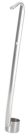 Fafeicy Cuillère à Vin en Acier Inoxydable 304, Cuillère à Mesurer le Vin à Long Manche avec Bec Verseur, Crochet de Queue à Trou de Suspension, Louche pour la Maison, le Bar, le Restaurant, le (304