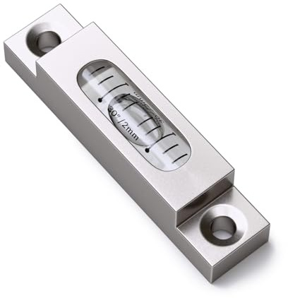 Nivel de precisión metálico, Medidor de nivel de burbuja, Medidores de niveles tubulares, Medidor de nivel Cilíndrico, Auto-nivelante de sensibilidad precisa, MGV-661514-CS