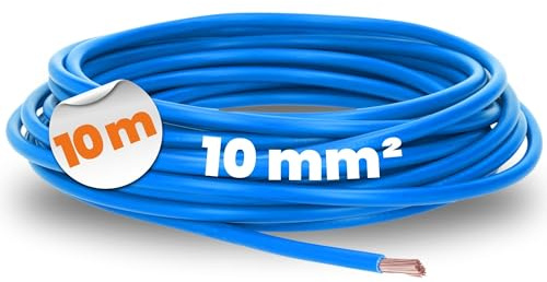 Lapp 10m H07V-K 10 mm² Blau - Verdrahtungsleitung Aderleitung PVC-Litze | Einzelader für Schaltschrank & Steuerung - Feindrähtiges Kupfer - HAR-geprüft - Flexibles Kabel für Elektroinstallation