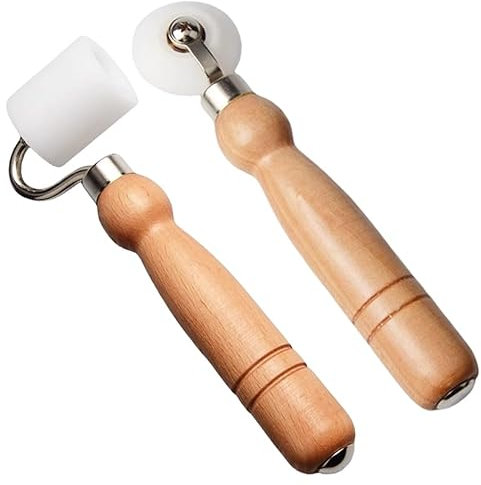 2Pcs Wallpaper Decorating Roller Flat Pressure Roller Internal External Corner Wallpaper Seam Roller Wallpaper Edge Seam Roller for Home Decorating