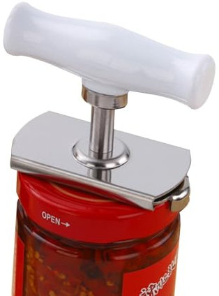Abridor De Tarros Multifunción, Acero Inoxidable Abridor De Latas Abrelatas Automático Para Frascos Sellados Accesorio De Cocina Para Mujeres, Mayores, Familia, Picnic, Tienda, Bares Jar Opener