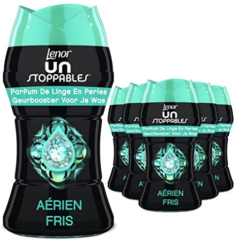 Lenor Unstoppables Parfum de Linge en Perles pour Lessive, 66 Lavages (154g x 6), Aérienne, Fraîcheur Non-stop jusqu'à 12 Semaines de Stockage