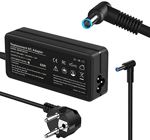 Sostituzione del caricabatterie per laptop 19,5 V 3,33 A 65 W per HP Pavilion, HP Elitebook 830 840 850, HP Probook 430 440 450, HP 240 250 PC Adattatore Notebook Caricabatterie 4.5 * 3mm