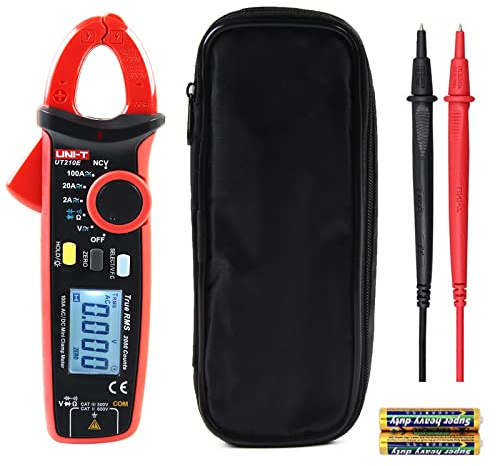 Clamp Meter,UT210E Digital Clamp Multimeter,Continuity Tester AC/DC Ammeter with NCV and VFC Functions,Electrician's Universal Meter UNI-T