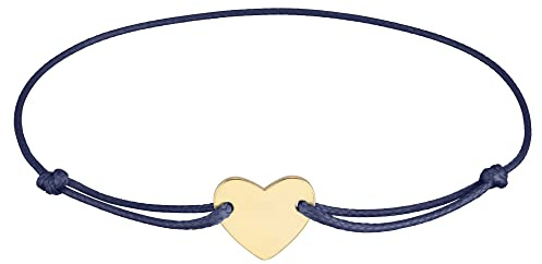 StarAppeal Herz Freundschafts Armband, Herz Armband in Silber und Gold, Größenverstellbar, Makramee Band für Frauen & Mädchen, Handmade