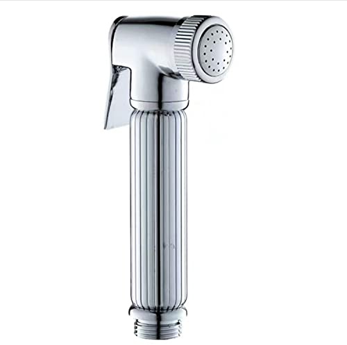 HOYOJU Solid Brass Handheld Bidet Sprayer Toilet-Adjustable Water Pressure Control with Bidet Hose for Feminine Wash Bidet Faucets Sprayer for Kitchen and Toilet Cleaning