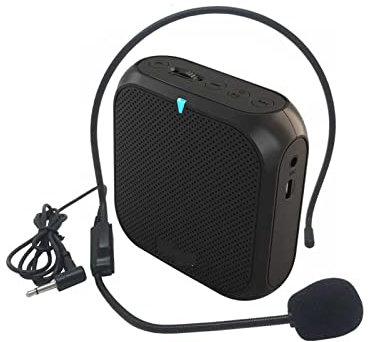 WANWEN Megafone Bullhorn Sprachverstärker Megaphon Booster mit kabelgebundenem Mikrofon Lautsprecher Lautsprecher UKW-Radio MP3 Lehrerausbildung Little Surprise