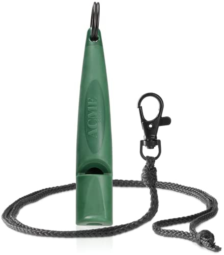 Acme Silbato para Perros n.º 211,5 (actualización de 2023) con Banda de Silbato en Color Negro Mate | Alpha | Ideal para la devolución de Llamada | Gran Alcance | estandarizado de frecuencia (Forest